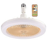 30W Aromatherapy with Light E27 Lamp Cap Wireless Remote Control Silent Ceig Fan for Bedroom Living Room Kitchen