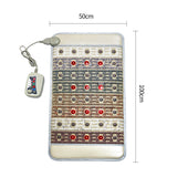 Heating Stone Massage Cushion - Far Infrared Photon Therapy, Gemstone, Negative Ion, Pulse Electromagnetic Field Pad.