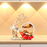 Artistic Deer Sculpture - Resin Decor For Bar, Bedroom & Desk