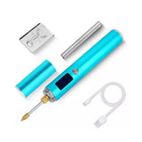 BS45 Portable Soldering Iron 16-20W Adjustable Voltage 320-450℃ USB Charging 2600mAh Battery Quick Heat Up High Temp Resistance