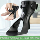 1PC AFO Drop Foot Brace Orthosis Ankle Support-With Comfortable Iatable Airbag for Hemiplegia Stroke Shoes Walking