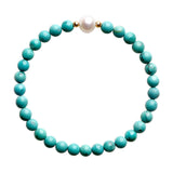 Pearl Men's And Women's Atmospheric Single Circle Crystal Bracelet