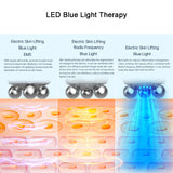 EMS Microcurrents For Face Care Massager Radio Frequency Skin Tightening Anti Aging Devices With Blue LED Health And Beauty Tool