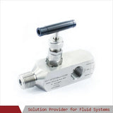 stainless steel multi port with vent plug instrumentation manifolds 1/2'' 1/4'' OD NPT gauge vaes