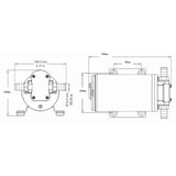 12V 24V Electric Gear Oil Pump Thermal Protection Motor Pump Oil Transfer Pump with Brass Connector for Diesel Engine
