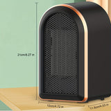 1pc 800/1200W Electric Heater, Portable Small Space Heaters With Thermostat, PTC Ceramic Heater For Office Home Indoors Use, Desktop Heaters With Overheat & Tip-Over Protection, Fast Heating Thanksgiving Halloween Christmas Gift Fall Winter Essential