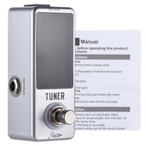 Mini Chromatic Tuner Pedal EffectGuitar Musical Instrumen LED Display True Bypass GuitarTuner for Guitar Bass Accessories