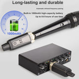 Wireless Transmitter/Receiver for Dynamic Microphone Audio Mixer PA System 500-980MHz Mic Condenser Converter Set