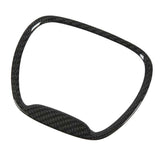 4pcs Carbon Fiber Steering Wheel Cover Trim Replacement for Dodge Challenger Car Interior Accessories