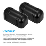 Wired Dual Beam Photoelectric Infrared Sensor Barrier Detector 100M Tamper Output for Park Gate Burglar Alarm System