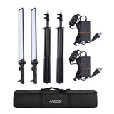 Andoer Photography Studio Lighting Kit Dimmable LED Video Fill Light Life Fashion Wedding Art for US Plug