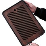 1pc Tea Tray, Household Simple Small Tea Tray, Water Storage Type, Bamboo Tea Seat, Round Tea Tray, Tea Table, Dry Bubble Table
