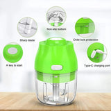New Wireless Electric Garlic Chopper Processor Vegetable Baby Food Maker for Blending Mincing Meal Preparation