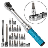 Adjustable Torque Wrench Hand Tool Set 1/4" 2-14Nm Bike Motorcycle Repair Tools Ratchet Socket Spanner Preset Professional