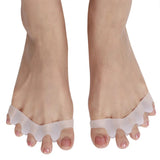Hallux Valgus Big Foot Bone Silicone Overlapping Corrector Four-toed Toe Divider Adult Portable Home 1 Pair