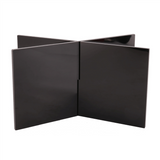 Acrylic Book X-Shaped Display Stand Cookbook Recipe Menu Magazines Storybook Holder for Display,Black S