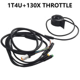 New Practical E-Bike Motor Cable 130X Throttle Rubber UART/CAN Protocol 1T4 Wire About 60g Brake Display Connector