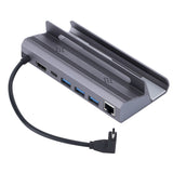 1 PCS 6 In 1 USB C Hub USB C Docking Station To -Compatible 4K60hz RJ45 PD100W Dock USB 3.0 HUB Extended Dock USB-C Hub