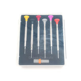 6 Pcs/Lot T Blade Watch Stainless Steel Screwdriver Watchband Movement Repair Tool Set With Extra Blades