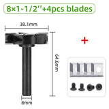 Spoilboard Surfacing 2+2 Inserts Planing Leveler Slab Flattening Router Bit Woodworking Milg Cutter