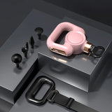 New Fascial Muscle Relaxing Vibration Massager Low Noise Multifunction Massage-Head and Belt Body Relaxer Massage Gun
