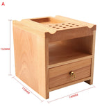 Drawer DIY Wood Leather Craft Tools Holder Rack Stand Leather Stamp Punch Accessories Storage Box Organizer Leather Tool Rack