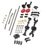 Crawler Wheel Kit, For WPL W170 Metal Front Middle Rear Axle Steel Gear Drive Shaft RC Car Upgrades Parts