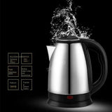 2.0L stainless steel electric kettle Sier gray Base Separation Desion Rust-resistant Durable for Home Office During Travel