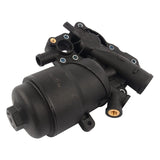 059115389P Engine Oil Filter Housing W/Coolant Thermostat Replacement for -Audi A6 A7 A8 Q5 Q7 Touareg 3.0L 2013-2016