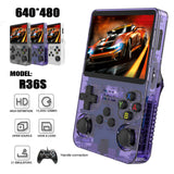 R36S Portable Classic Video Player with 3.5-Inch IPS Screen and 10000 Games - Ideal Gift for Kids & Adults