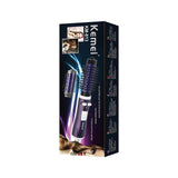 Kemei KM-813 Customized Multifunctional Hot Air Straightening Curling Dual-purpose Curling Iron with Comb