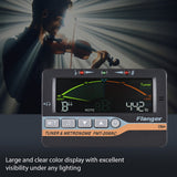 for Chromatic Bass Violin Ukulele Color LCD Display Screen Portable Guitar Tuner with 6.35mm Pickup Clip