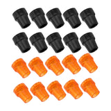 10pcs Crutch Rubber 19mm Inner Diameter Slip Resistance Universal Heavy Duty Walking Replacement Cane Tip