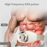 High-Frequency EMS Pulses Wireless Massager with Infrared Heating - Massageador Muscular Relief for Back, Abdominal or Waist Pain Belt.