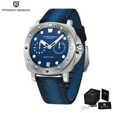 2023 PAGANI DESIGN New Tidal Current Men Mechanical Wristwatch Stainless Steel Sapphire Glass 20Bar Waterproof Motion Men Watch