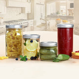 Canning Ball, Kerr Jars-Split-Type Metal Mason Jar Lids Canning-Fit For Wide Mouth Jars