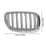 1Pair Front Hood Grilles ABS Anti-scratch Double e Car Grill Replace 51137113733 51137113734 for X5 E53 04-06 Part