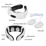 Smart Electric Neck and Shoulder Massager Low Frequency Heating Pain Relief Care Relax Health Tool Relaxation