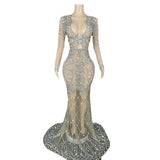 Fashionable new fishtail long dress, luxurious temperament, party evening dress for direct sale