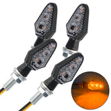 12V Motorcycle Signal Lights LED Metal Universal Moto Indicator Lamp Front Rear Turn Signals Brake Stop Lamps Accessories
