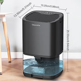 Portable Dehumidifier - Mute Moisture Absorber for Home, Office, and Kitchen