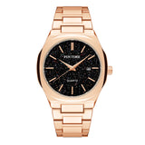 PINTIME Men's Watches Waterproof 30m Casuals Fashion Quartz Wristwatch Stainless Steel Strap Starry Sky Dial Calendar Relogio