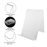 10 Pcs Book Stand,Clear Acrylic Stand, Clear Holder for Displaying Pictures,Jewelry,Watch Display Stand