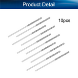 20Pcs 1mm/0.04Inch Diamond Twist Drill Bits High Speed Steel HSS for Glass Sea Shells Stone Tiles