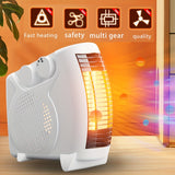 1Pcs Small Electric Heater ,Ceramic Personal Space Heater Portable Silent Heater Fan For Office With Constant Temperature Heating And Overheat Protection ,2S Fast Heating Space Electric Heater And Dual Speed Adjustable Temperature (UK Plug)