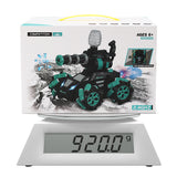 Hand gesture handle music spray light remote control tank children's toy car