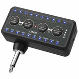 Lekato Electric Guitar Headphone Amplifier System Wireless Multi-Effects Amp Recording Music Bypass Mode Distortion Effect