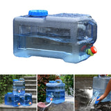 Camping Water   Plastic Water Container Outdoor Water Bucket Easy Use NEW
