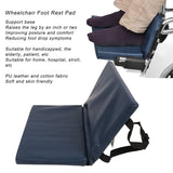 Foot Rest Extender Elevating Pad Wheelchair Leg Cushion Protector with Quick Release Strap