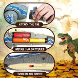 Remote Control Dinosaur Toys For Kids，Light Up And Realistic Roaring Sound